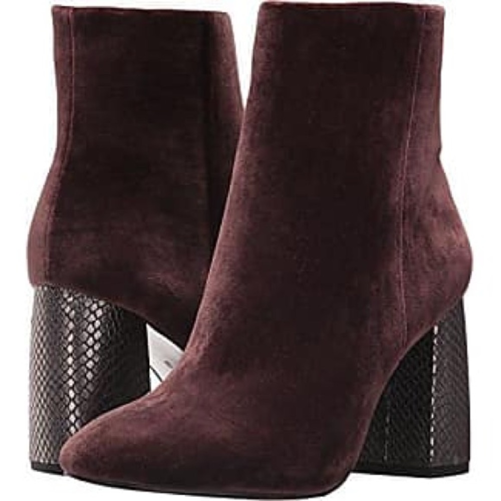 BCBG Velvet booties